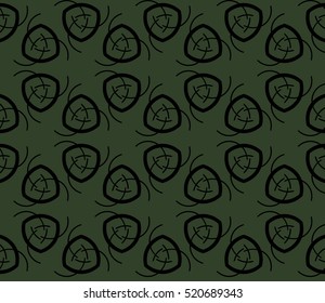 abstract geometric seamless pattern. vector. green