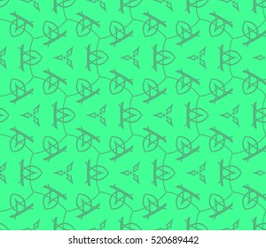 abstract geometric seamless pattern. vector. green
