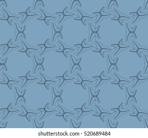 abstract geometric seamless pattern. vector. blue