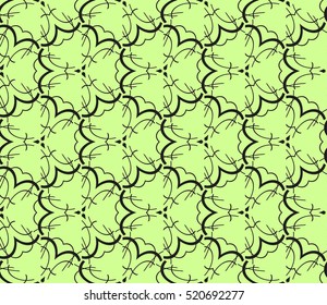 abstract geometric seamless pattern. vector. green