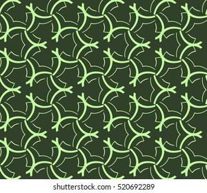 abstract geometric seamless pattern. vector. green