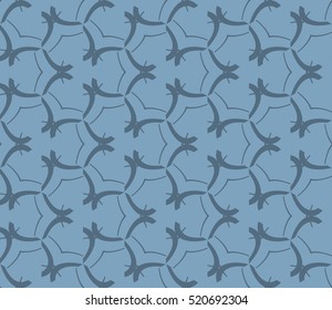 abstract geometric seamless pattern. vector. blue