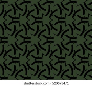 abstract geometric seamless pattern. vector. green