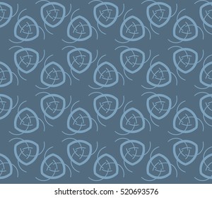 abstract geometric seamless pattern. vector. blue