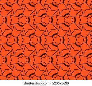 abstract geometric seamless pattern. vector. orange