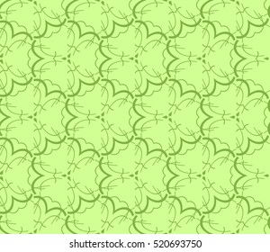 abstract geometric seamless pattern. vector. green