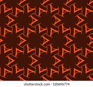 abstract geometric seamless pattern. vector. orange