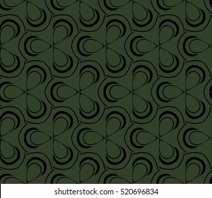 abstract geometric seamless pattern. vector. green