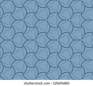 abstract geometric seamless pattern. vector. blue