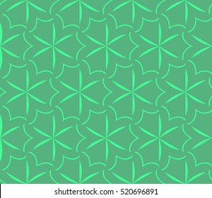 abstract geometric seamless pattern. vector. green