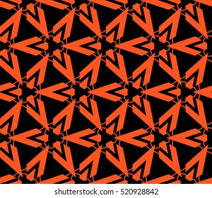 abstract geometric seamless pattern. vector. orange