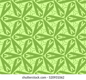 abstract geometric seamless pattern. vector. green