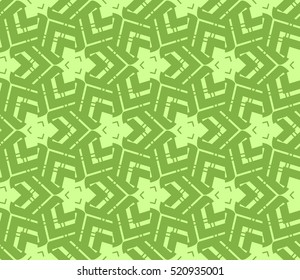 abstract geometric seamless pattern. vector. green