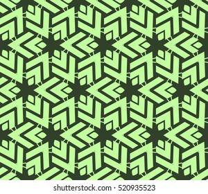 abstract geometric seamless pattern. vector. green
