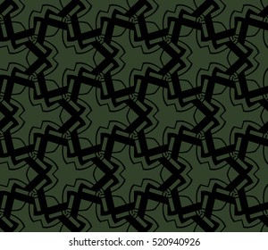 abstract geometric seamless pattern. vector. green