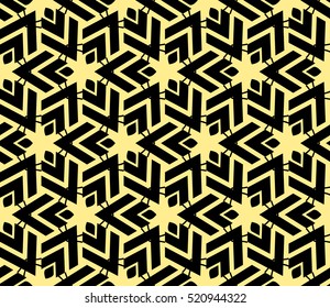 abstract geometric seamless pattern. vector. yellow