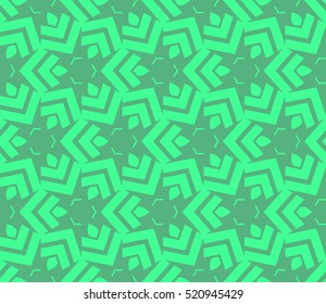 abstract geometric seamless pattern. vector. green