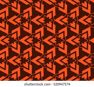 abstract geometric seamless pattern. vector. orange