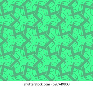 abstract geometric seamless pattern. vector. green