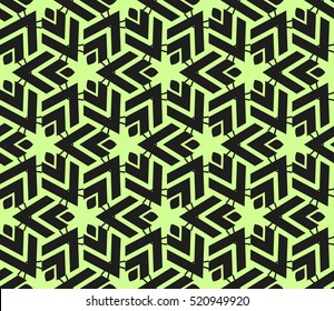 abstract geometric seamless pattern. vector. green