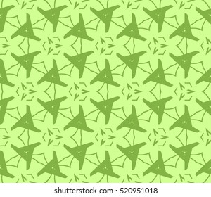 abstract geometric seamless pattern. vector. green