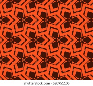 abstract geometric seamless pattern. vector. orange