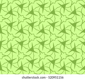 abstract geometric seamless pattern. vector. green
