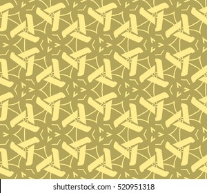 abstract geometric seamless pattern. vector. yellow