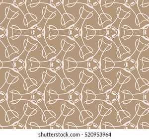 abstract geometric seamless pattern. vector. beige