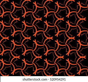 abstract geometric seamless pattern. vector. orange