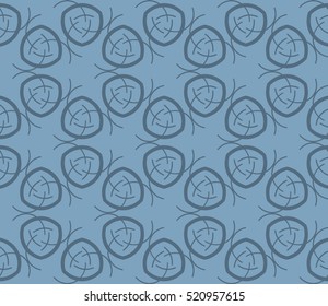 abstract geometric seamless pattern. vector. blue