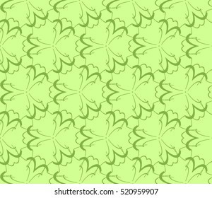 abstract geometric seamless pattern. vector. green