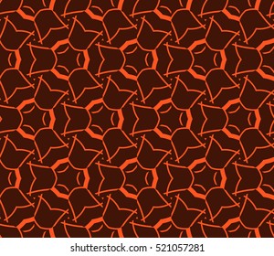 abstract geometric seamless pattern. vector. orange