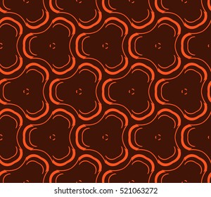 abstract geometric seamless pattern. vector. orange