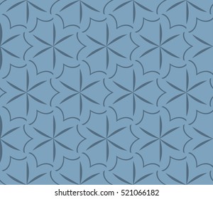 abstract geometric seamless pattern. vector. blue
