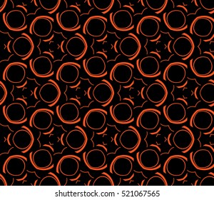 abstract geometric seamless pattern. vector. orange