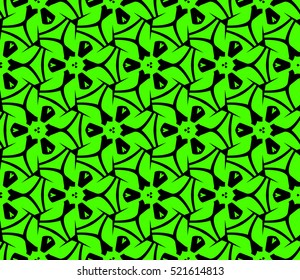 abstract geometric seamless pattern. vector. green