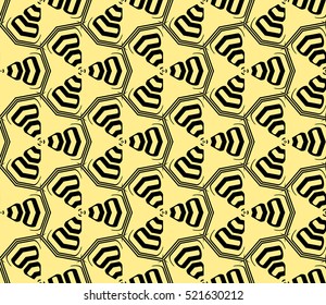 abstract geometric seamless pattern. vector. yellow