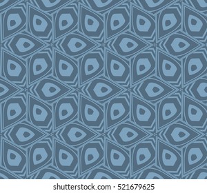 abstract geometric seamless pattern. vector. blue