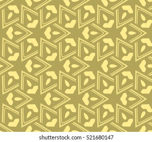 abstract geometric seamless pattern. vector. yellow