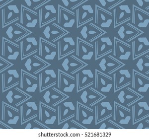 abstract geometric seamless pattern. vector. blue