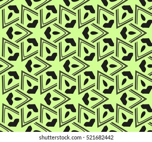 abstract geometric seamless pattern. vector. green