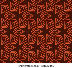 abstract geometric seamless pattern. vector. orange