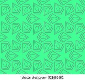 abstract geometric seamless pattern. vector. green