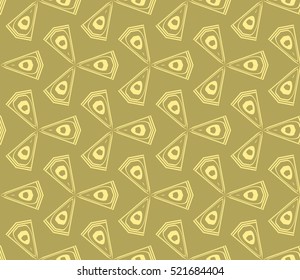 abstract geometric seamless pattern. vector. yellow