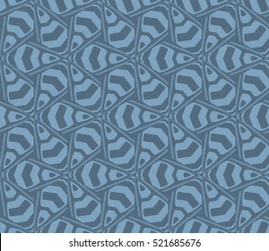 abstract geometric seamless pattern. vector. blue