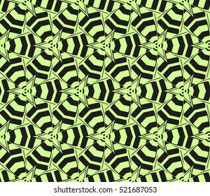 abstract geometric seamless pattern. vector. green