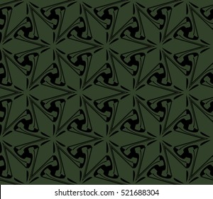 abstract geometric seamless pattern. vector. green