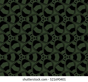 abstract geometric seamless pattern. vector. green