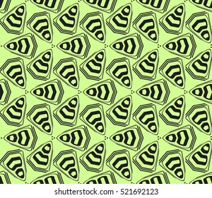 abstract geometric seamless pattern. vector. green